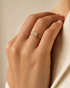 ANILLO FLOR CON DIAMANTES