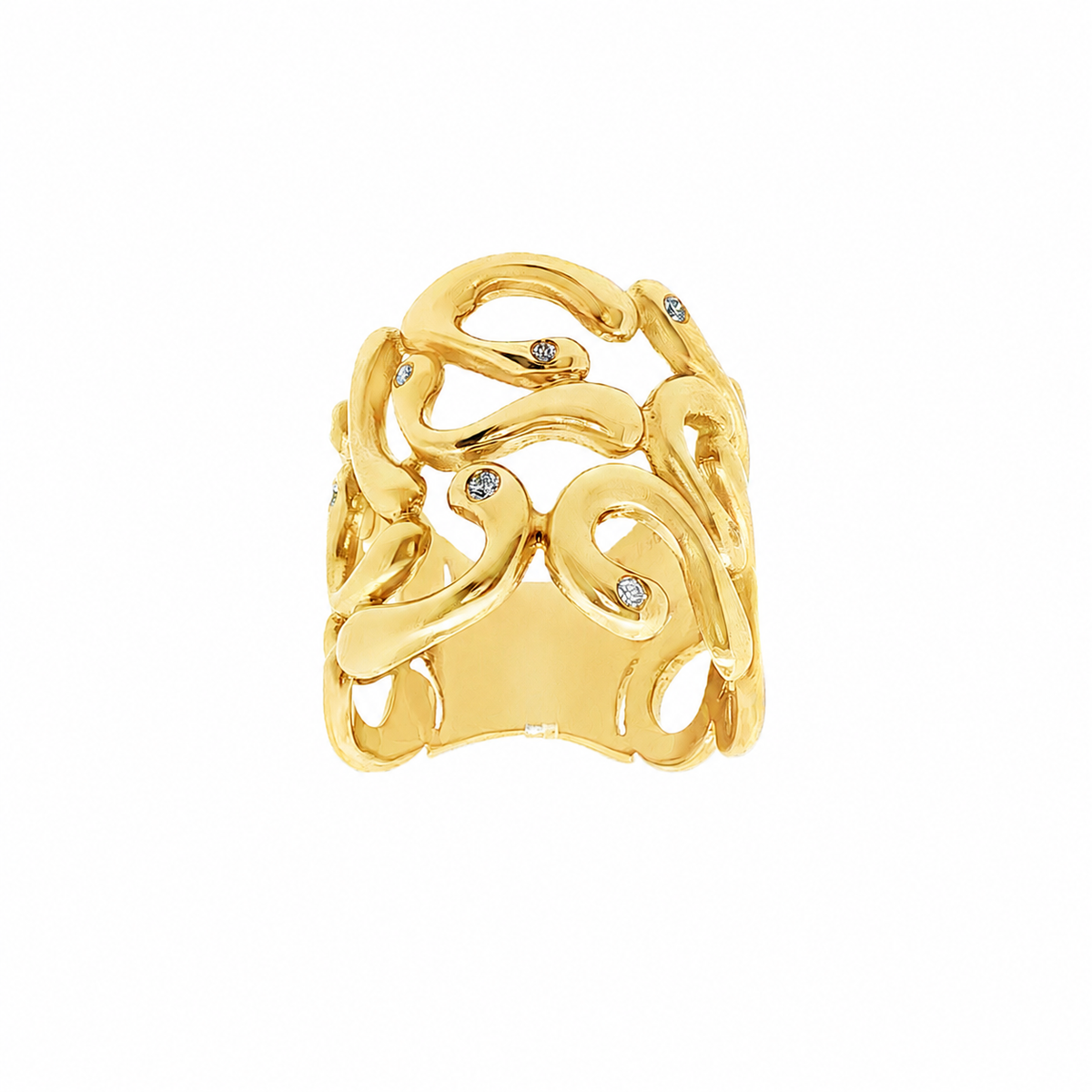 ANILLO ARABESCO CON DIAMANTES