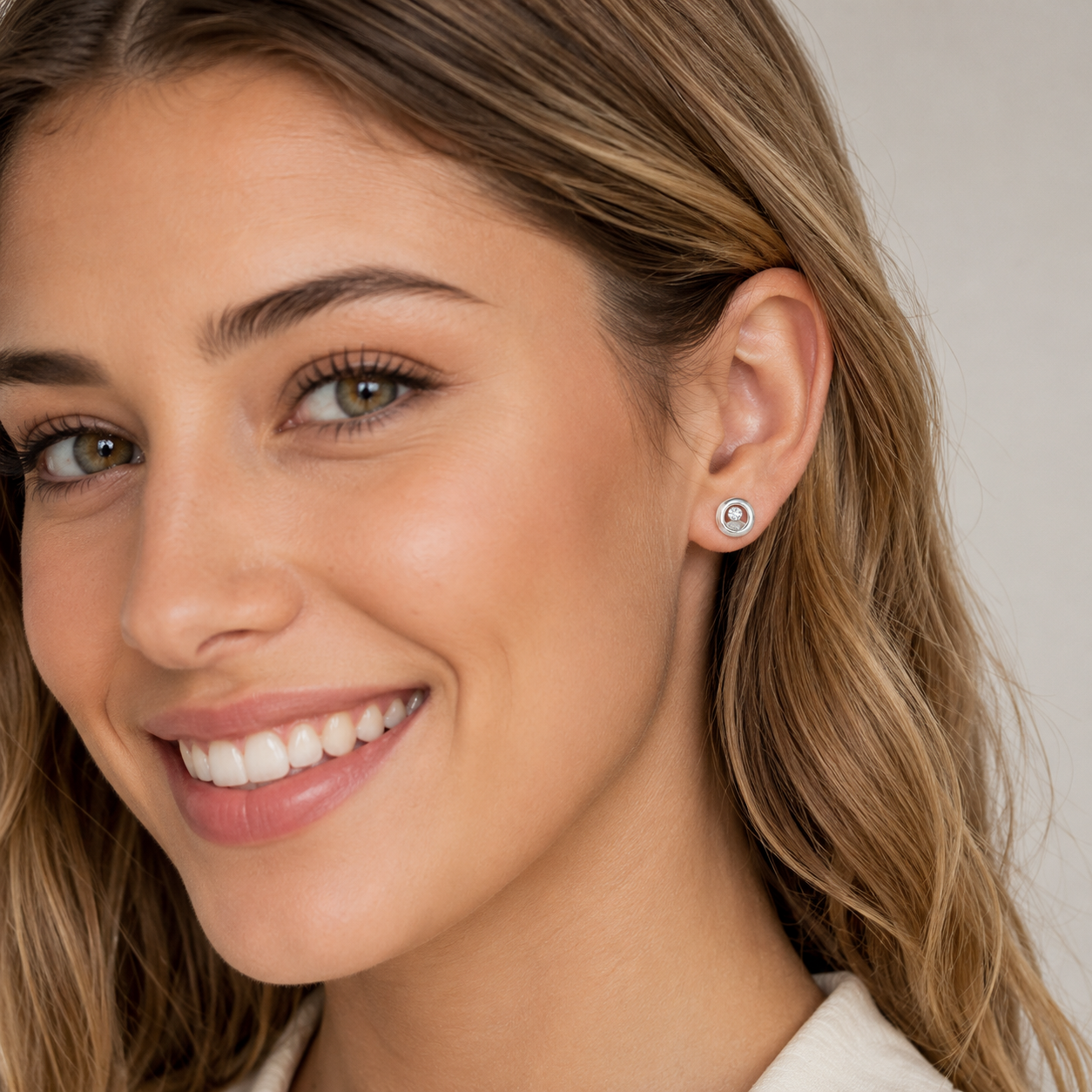 PENDIENTES CHOPARD ORO BLANCO CON DIAMANTE