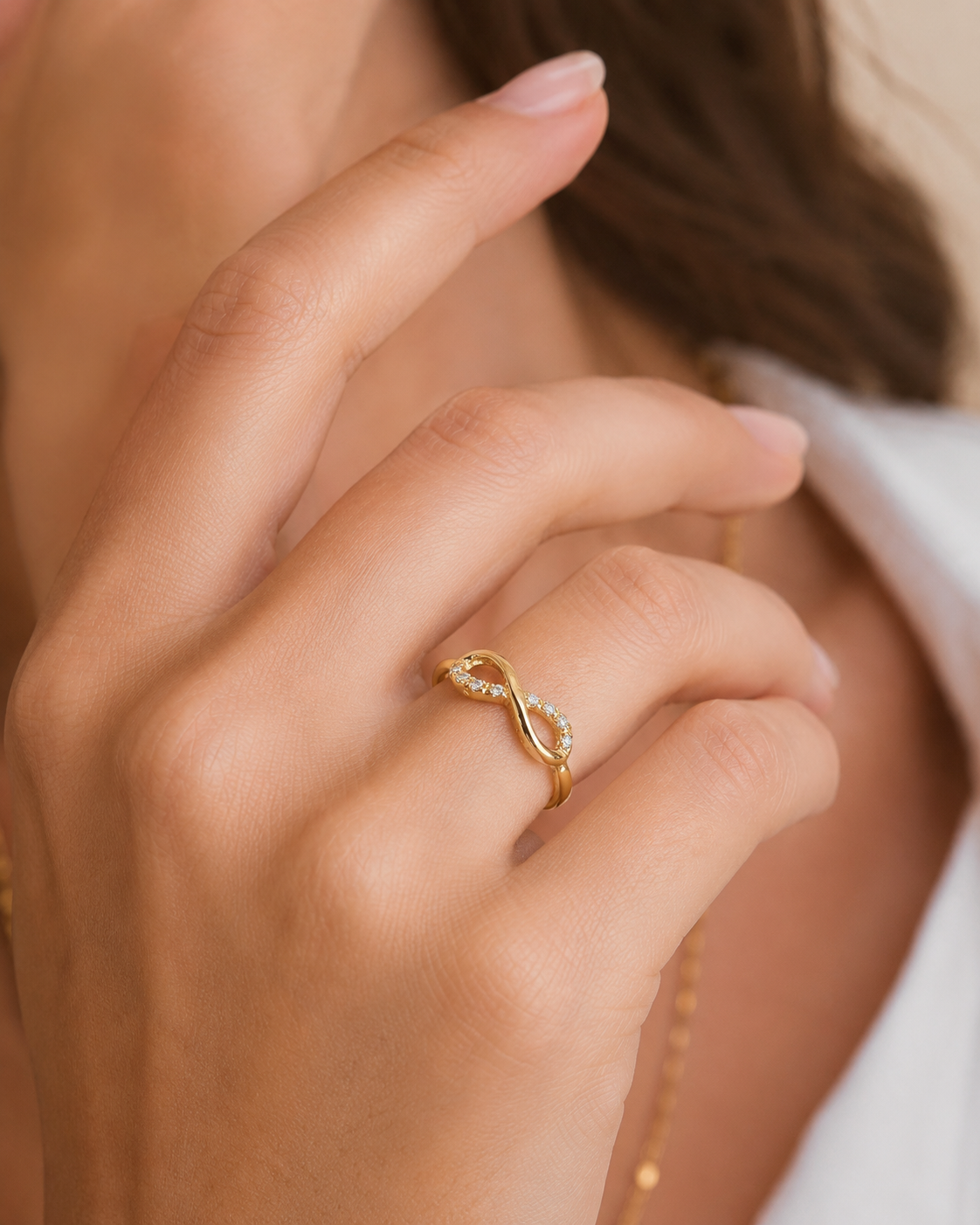 ANILLO INFINITO CON CIRCONITAS