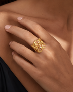 ANILLO ARABESCO CON DIAMANTES