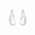 PENDIENTES ARO DE ORO BLANCO ARENADOS