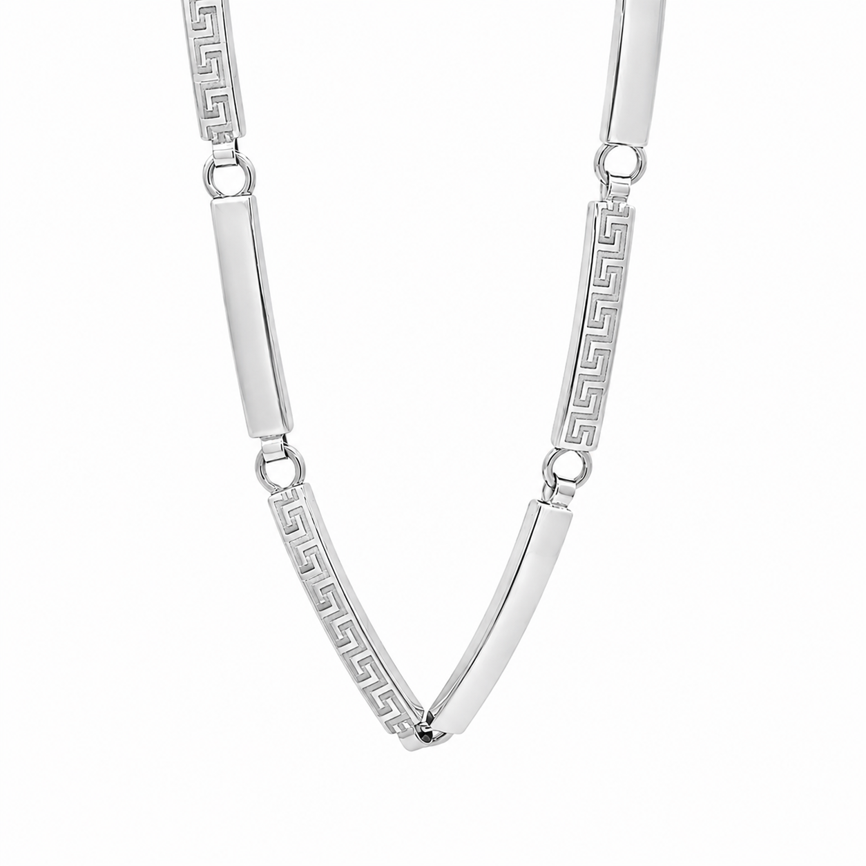 PULSERA ORO BLANCO CON GRECA