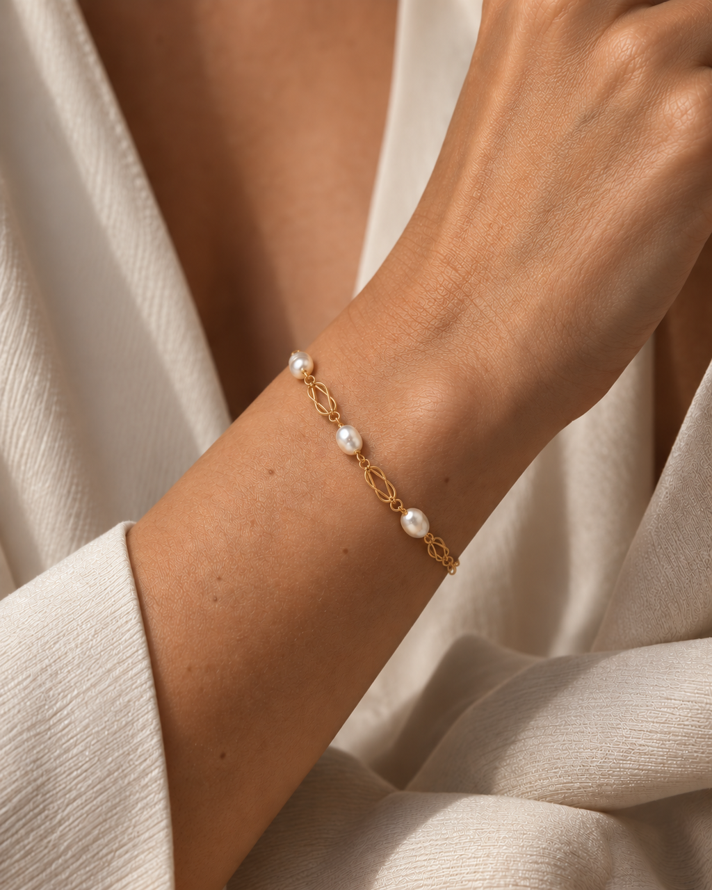 PULSERA CON PERLAS