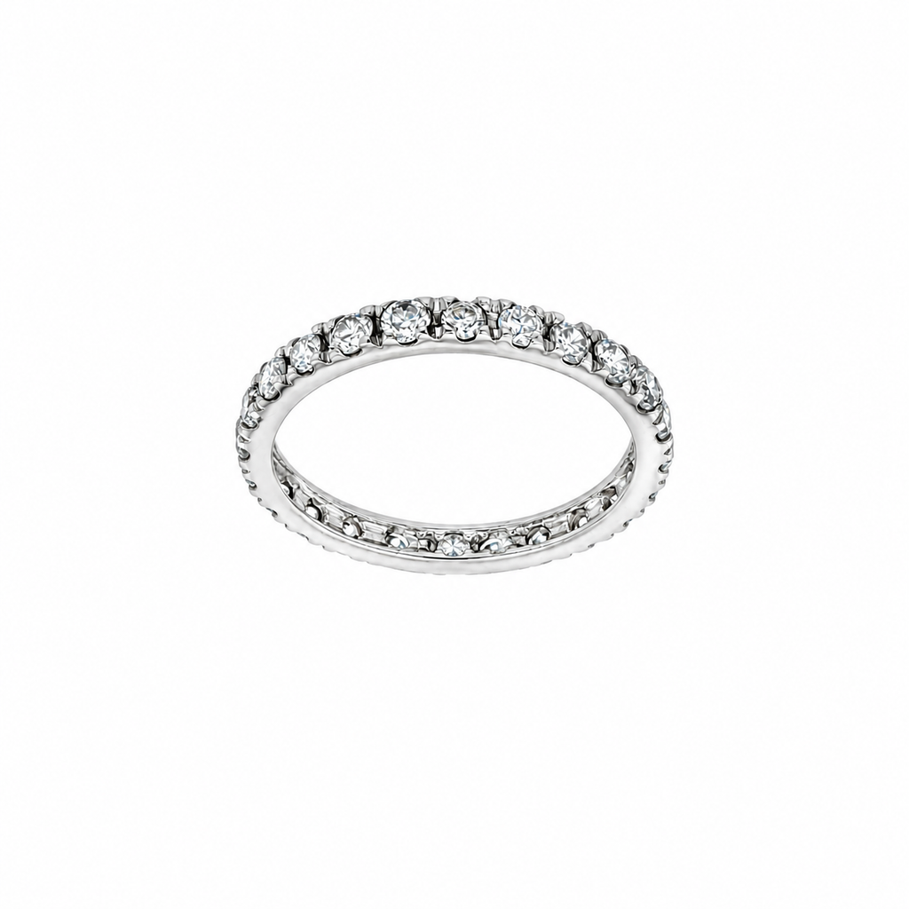 ANILLO SIN FIN ORO BLANCO CON DIAMANTES