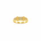 ANILLO TIPO HEBILLA CON DIAMANTES