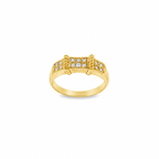 ANILLO TIPO HEBILLA CON DIAMANTES