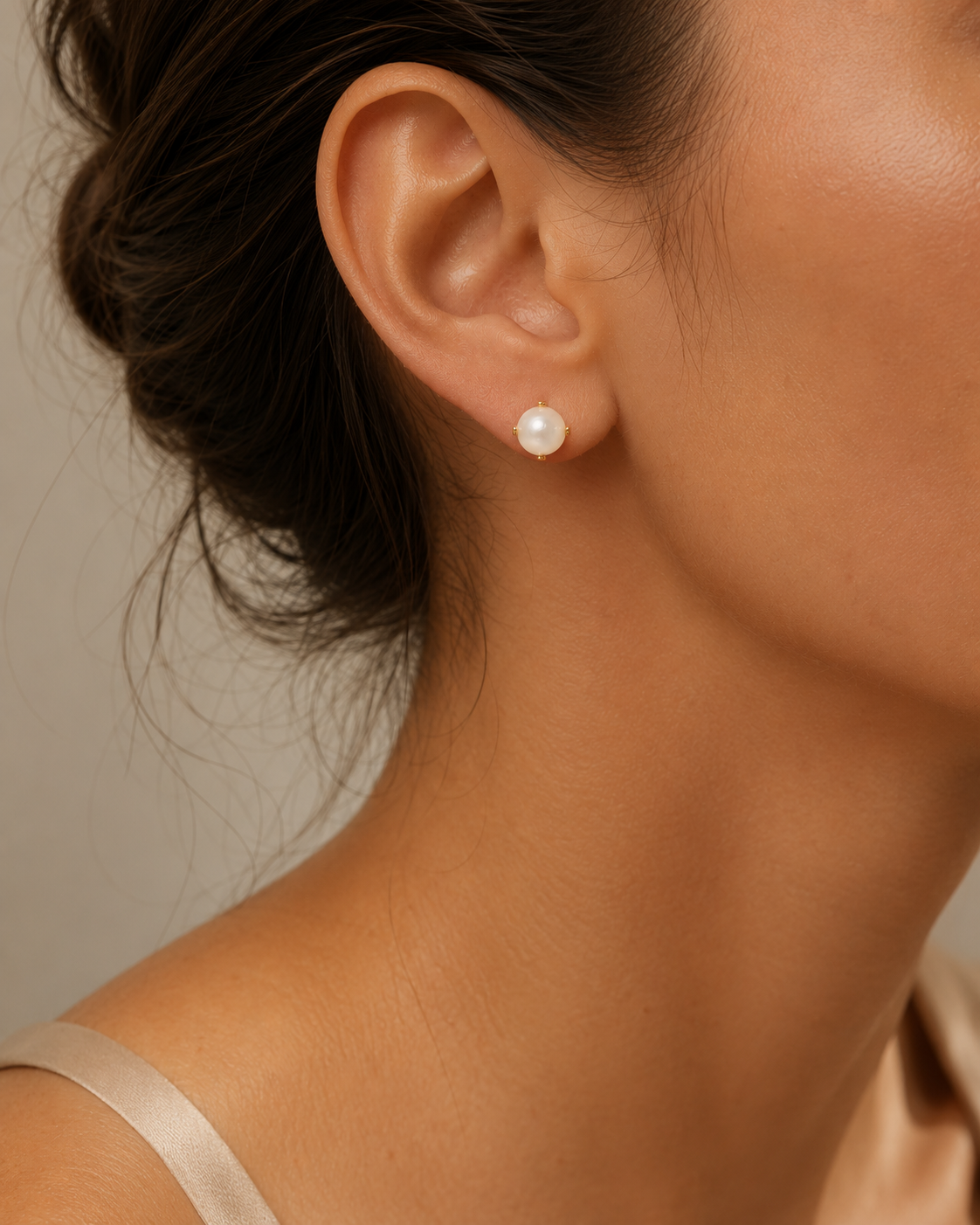 PENDIENTES CON PERLA