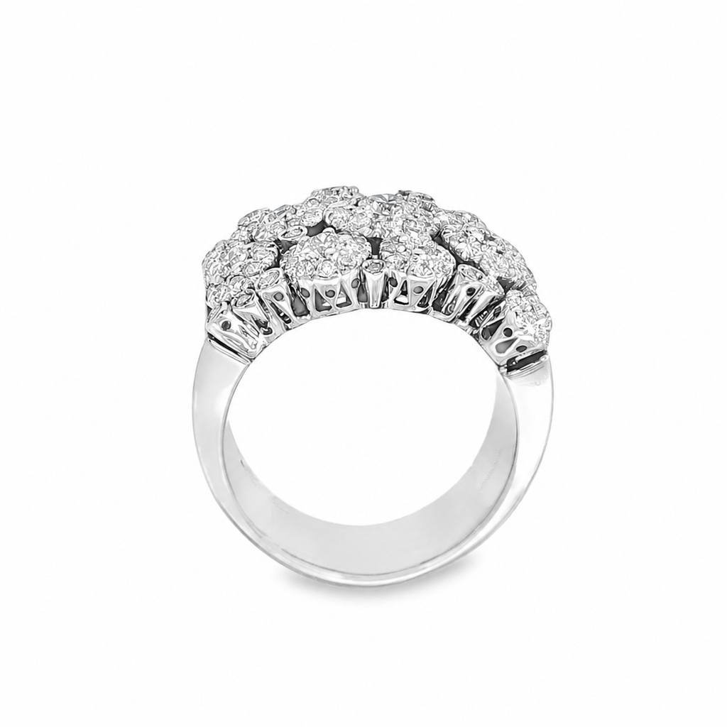 ANILLO DE ORO BLANCO CON DIAMANTES