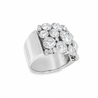 ANILLO DE ORO BLANCO CON DIAMANTES