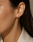 DORMILONAS ORO BLANCO CON DIAMANTES