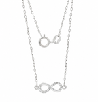 PULSERA INFINITO ORO BLANCO CON CIRCONITAS