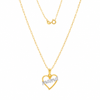 CADENA + COLGANTE CORAZON MAMA