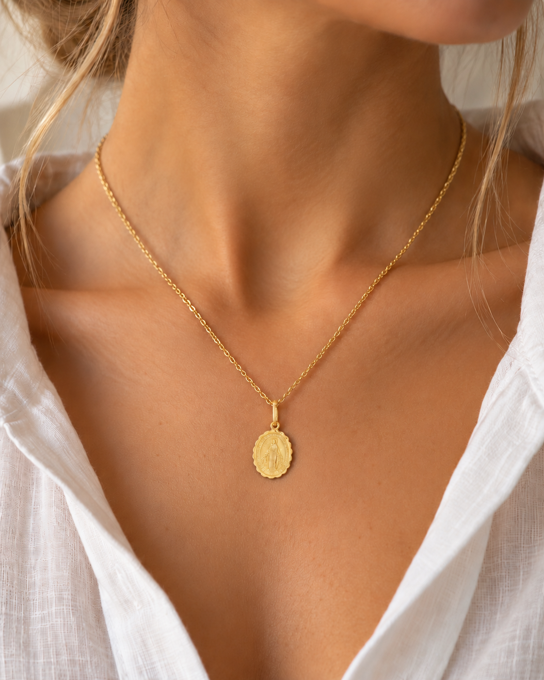 COLGANTE MEDALLA VIRGEN MILAGROSA