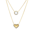 COLLAR CORAZON Y PUNTO DE LUZ CIRCONITAS