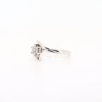 SORTIJA ORO BLANCO FLOR 7 DIAMANTES
