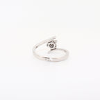 SORTIJA ORO BLANCO FLOR 7 DIAMANTES