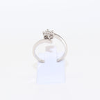 SORTIJA ORO BLANCO FLOR 7 DIAMANTES