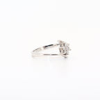 SORTIJA ORO BLANCO FLOR 7 DIAMANTES