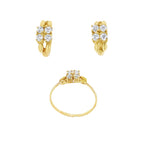 CONJUNTO ANILLO Y PENDIENTES CON CIRCONITAS