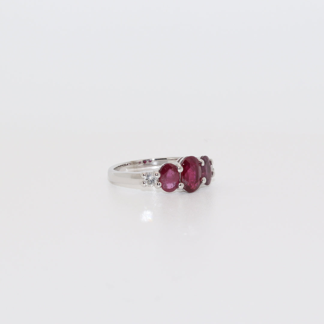 SORTIJA 3 RUBIES