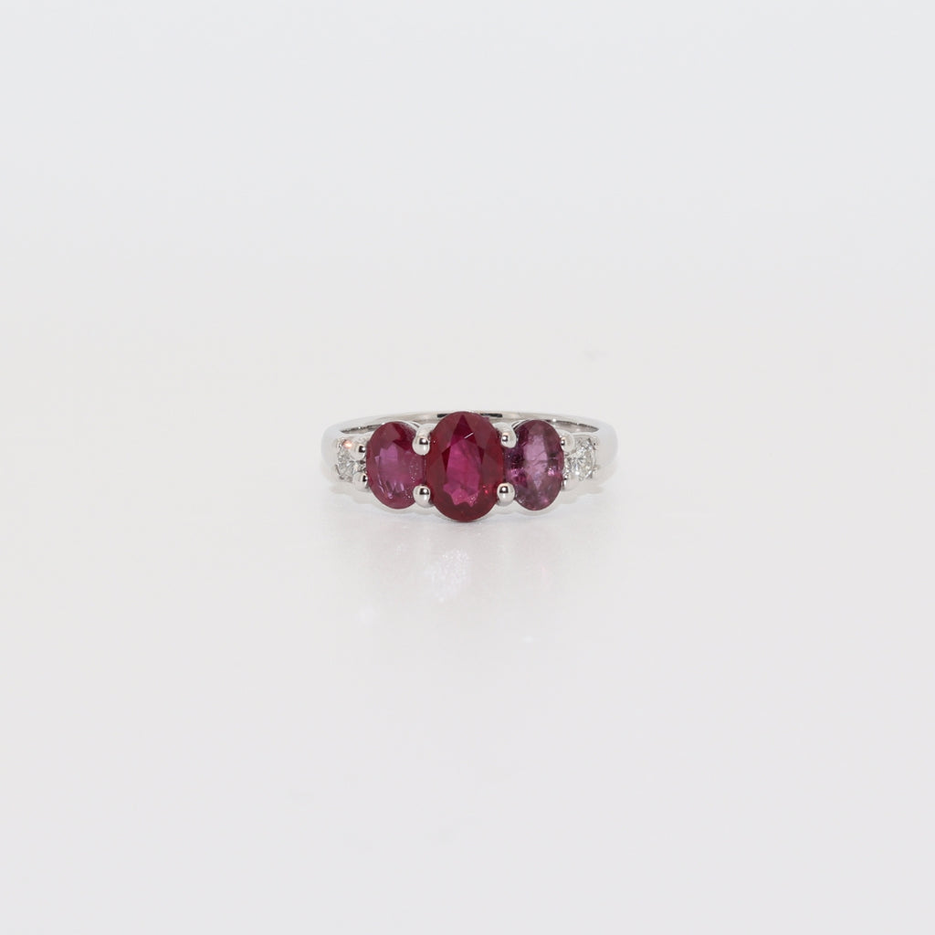 SORTIJA 3 RUBIES