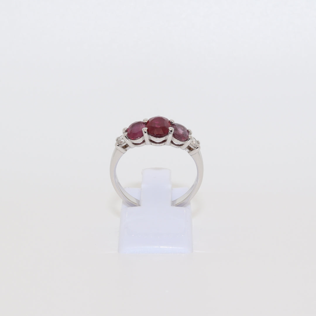SORTIJA 3 RUBIES