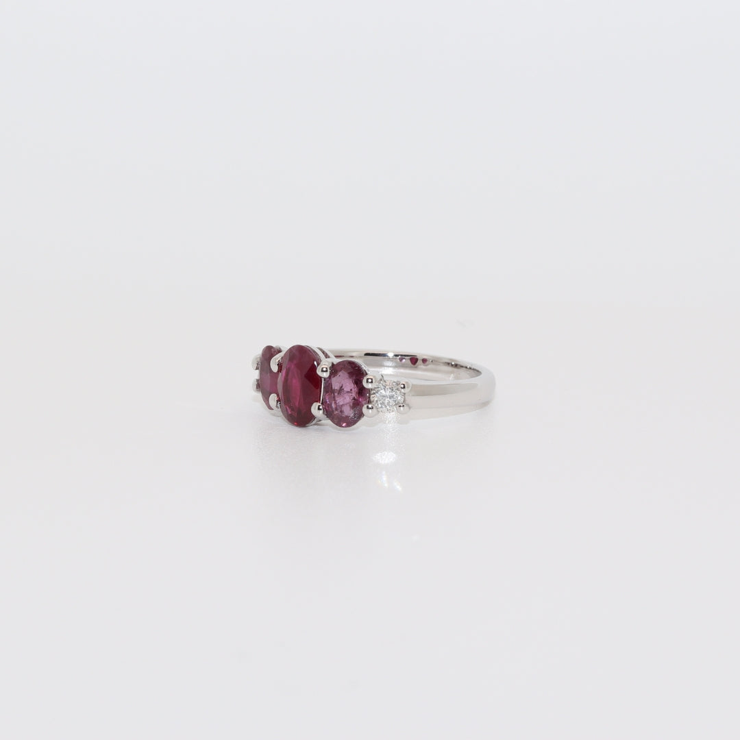 SORTIJA 3 RUBIES
