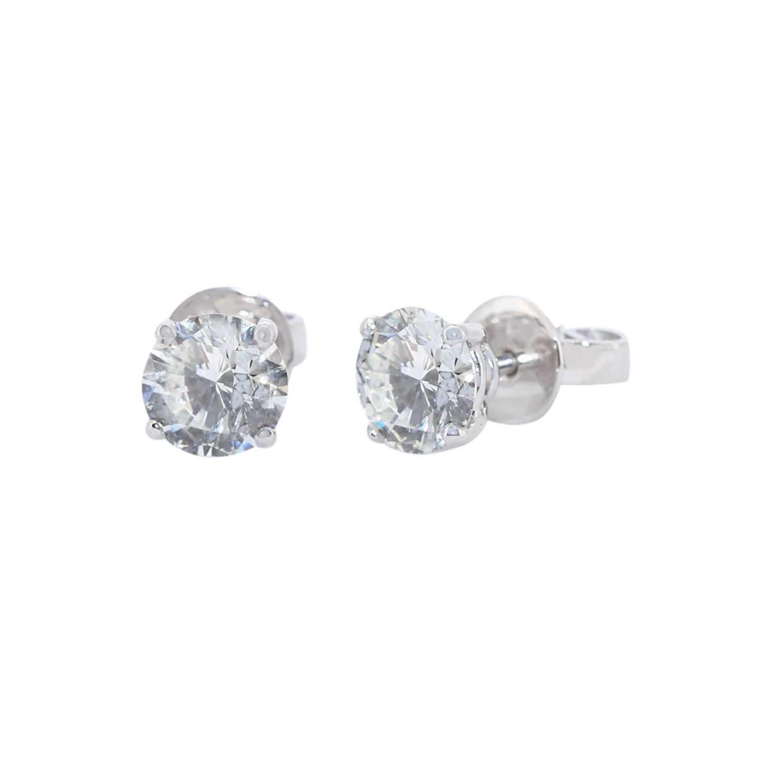 DORMILONAS ORO BLANCO CON BRILLANTES