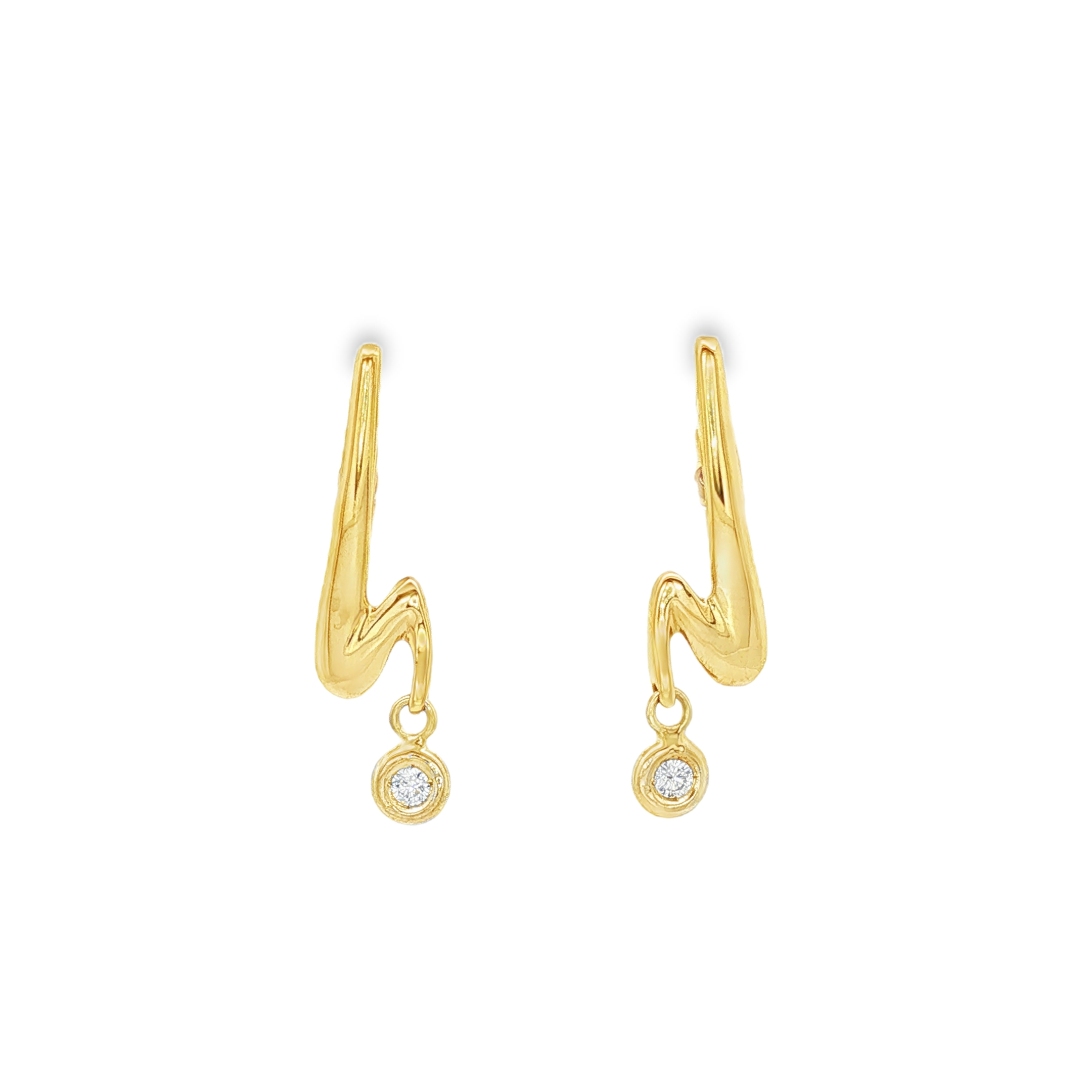 PENDIENTES RAYOS CON DIAMANTES