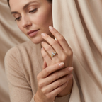 ANILLO BICOLOR CON BRILLANTE