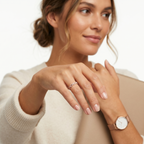 ANILLO ORO ROSA CON CIRCONITAS