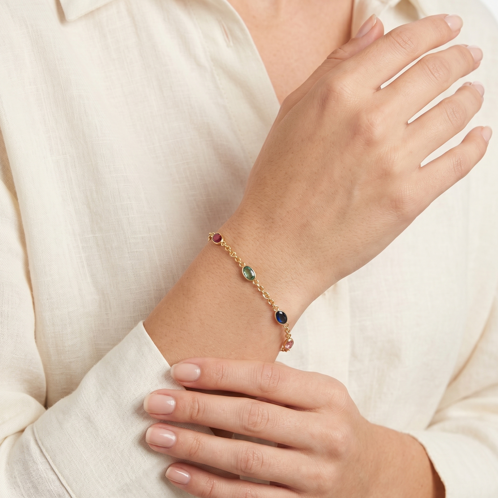 PULSERA PIEDRAS DE COLORES