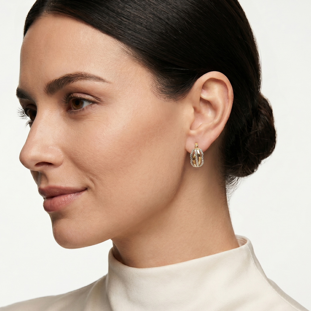 PENDIENTES BICOLOR