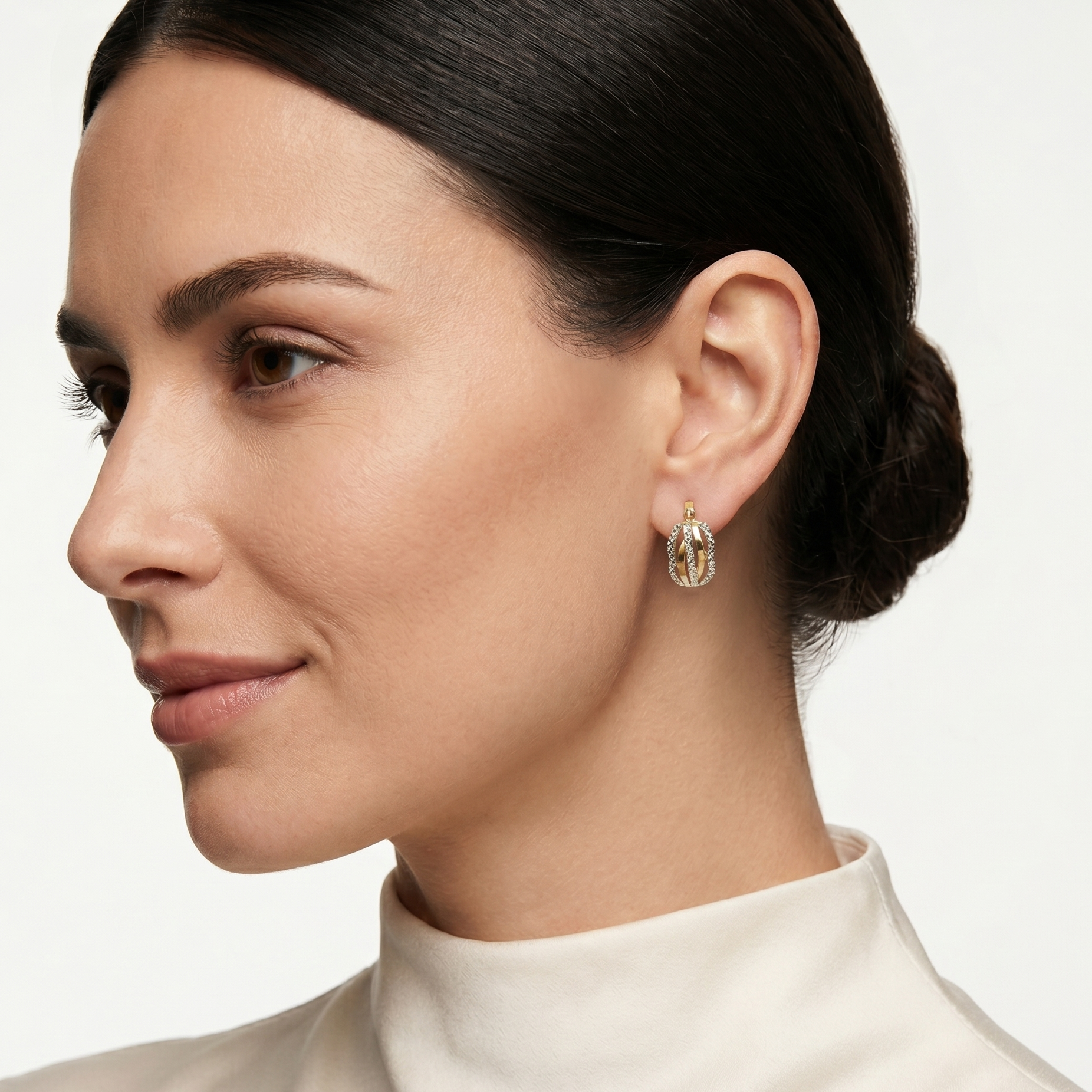 PENDIENTES BICOLOR