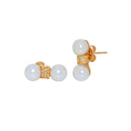 PENDIENTES PERLAS Y BRILLANTES