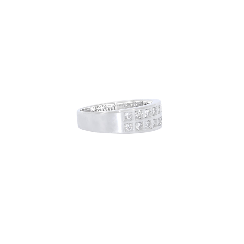 ANILLO ORO BLANCO CON 18 DIAMANTES