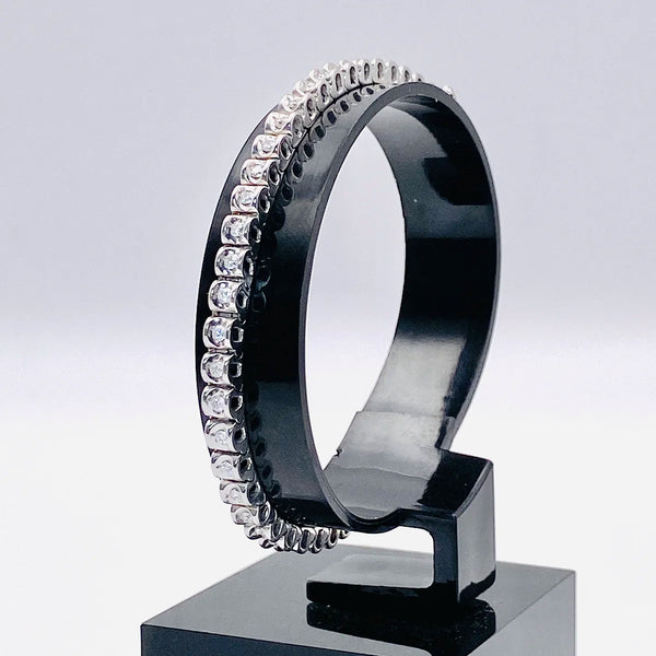 PULSERA RIVIERE ORO BLANCO Y DIAMANTES
