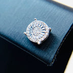 PENDIENTES ORO BLANCO CON PUNTAS DE DIAMANTE