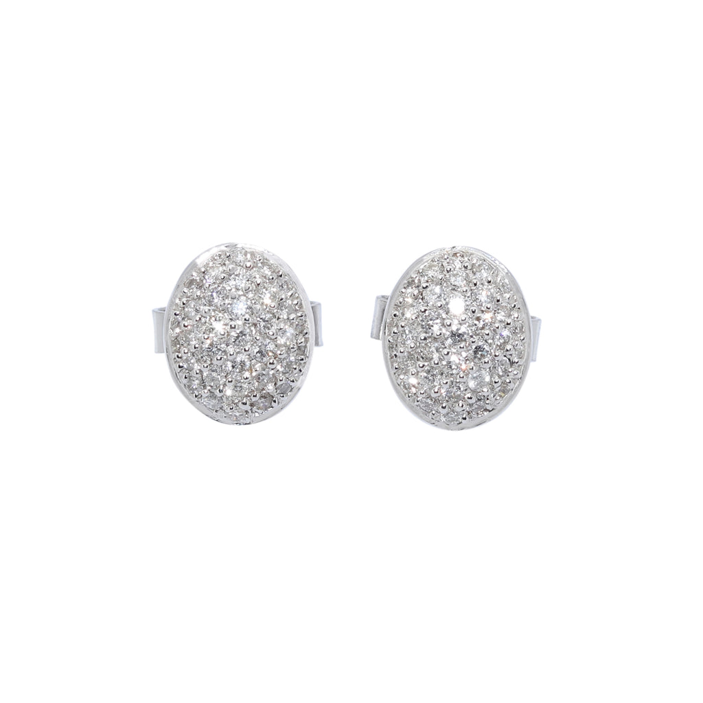 PENDIENTES ORO BLANCO CON PERLA TAHITI Y DIAMANTES