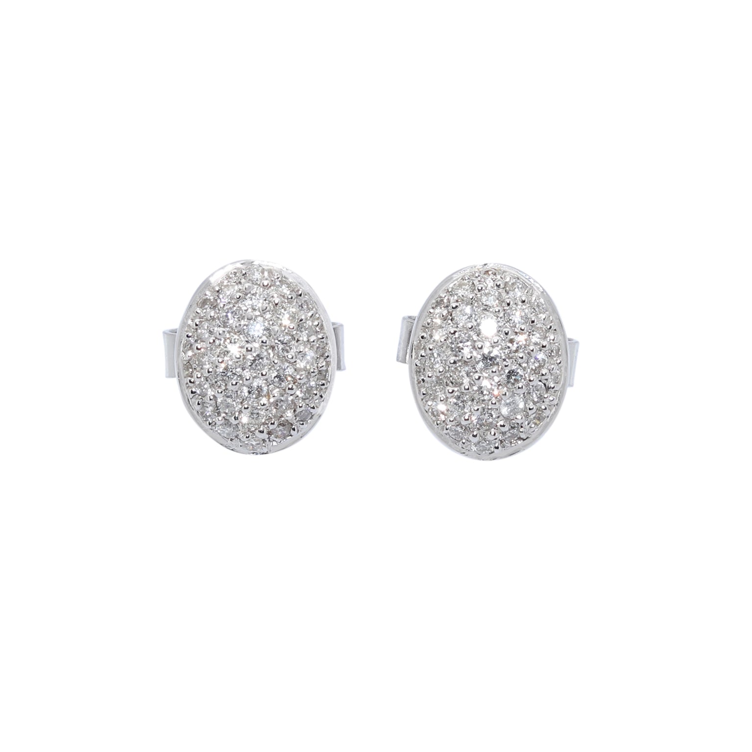 PENDIENTES ORO BLANCO CON PERLA TAHITI Y DIAMANTES
