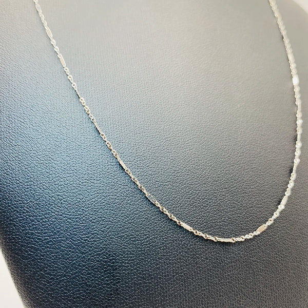 CADENA FINA ORO BLANCO