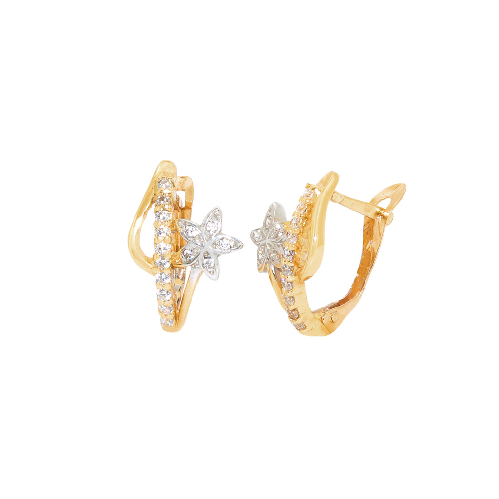 PENDIENTES FLOR CON CIRCONITAS