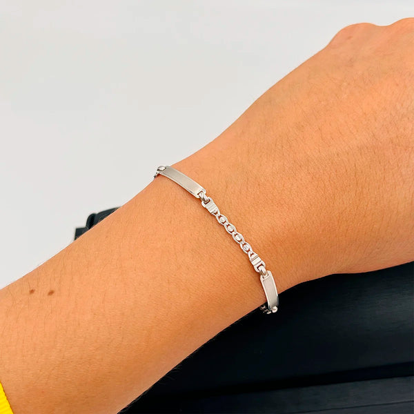 PULSERA ORO BLANCO