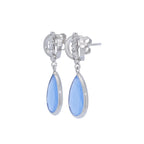 PENDIENTES LÁGRIMA AZUL CON CIRCONITAS