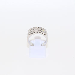 ANILLO ORO BLANCO Y BRILLANTES