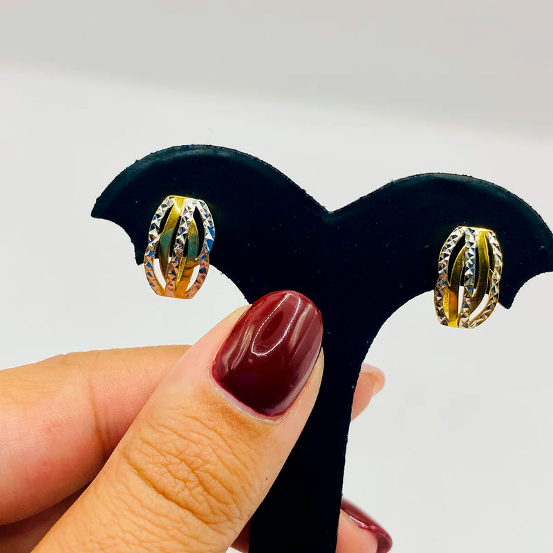 PENDIENTES BICOLOR
