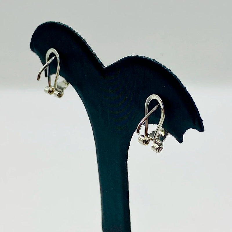 PENDIENTES ORO BLANCO PERLA Y CIRCONITA