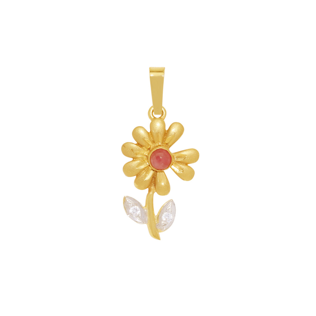 DIJE FLOR CON CIRCONITAS