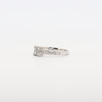 SOLITARIO ORO BLANCO CON DIAMANTES
